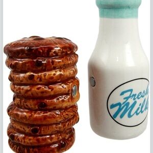 Milk & Cookies Magnetic Salt & Pepper Shakers By Attractives